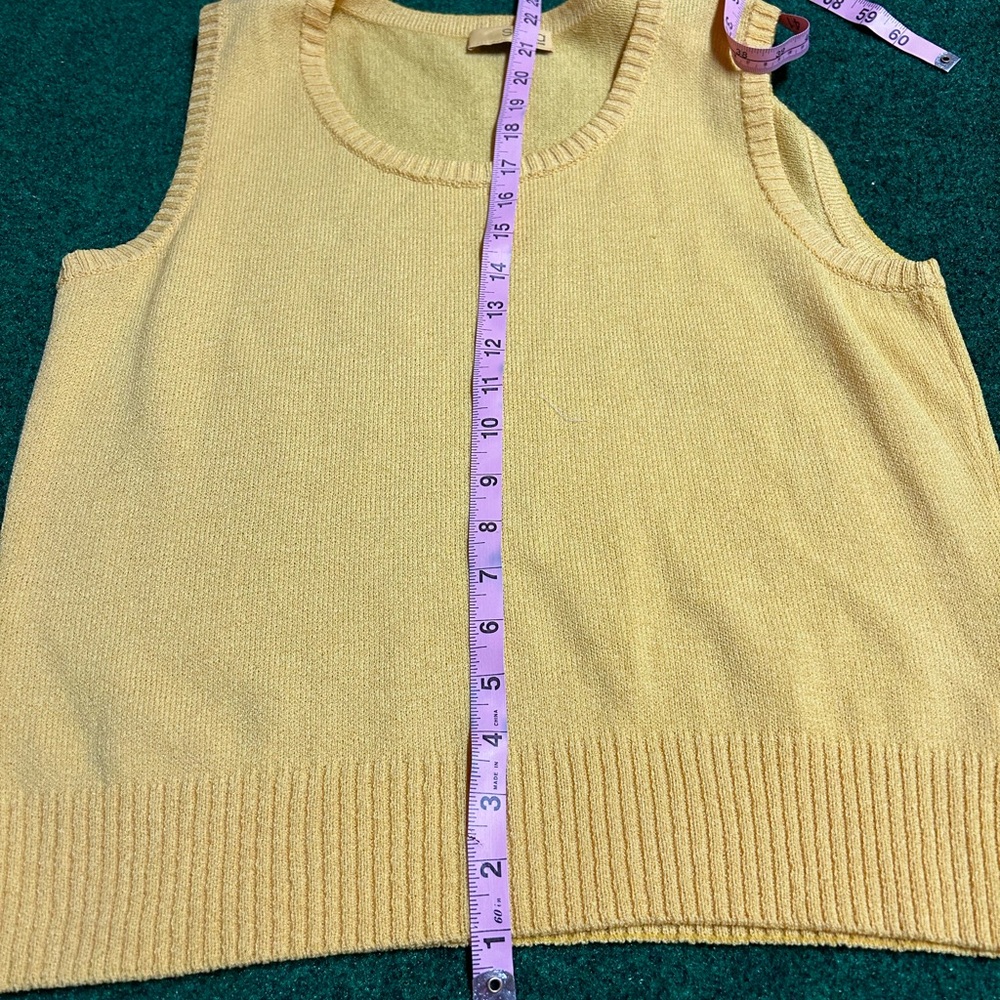Soca St John Mustard Knit Tank Large NWOT - Picture 4 of 11